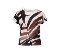 so cosy - Kurzarm-Shirt mit grafischem Frontprint beige/schwarz - Gr. - 48
