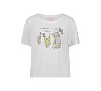 so cosy - Kurzgeschnittenes T-Shirt weiß - Gr. - 44