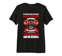 So I Became A Firefighter Funny Fireman Firefighters Lovers Premium T-Shirt