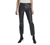 Soaked in Luxury Damen SLKaylee PU Kickflare Pants Hose, Black, XX-Large