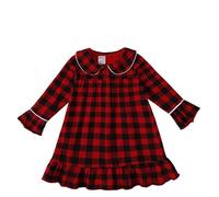 Sobzia Weihnachtskleid Mädchen Freizeit Weihnachts Kleider mit Weihnachten Gedruckt Midikleid Dress Weihnachts Sweatkleid Modisches Weihnachtsoutfit Langarm Prinzessin Große Größen Kurzkleid