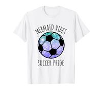 Soccer Girl Mermaid Vibes Matching Team T-Shirt