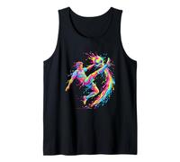 Soccer Splash Aquarell Kunst Tank Top