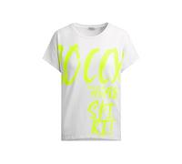 SOCCX Damen Ärmelloses Oversized Shirt mit Label Print