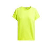 Rundhalsshirt SOCCX, Damen, Gr. XS, electric lemon, Single Jersey, Material: 60% Polyester, 40% Baumwolle, bedruckt, oversize normal, U-Boot-Ausschnitt, Shirts Rundhalsshirt, mit längerer Rückenpartie