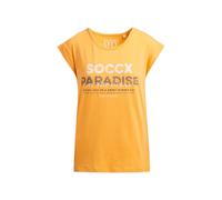 SOCCX Damen Ärmelloses Shirt mit Logo Prints