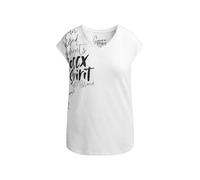 SOCCX Damen Ärmelloses Shirt mit V-Ausschnitt und Prints