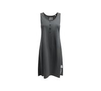 SOCCX Damen Ärmelloses Srandkleid mit Label Print Grey Bay, XXXL