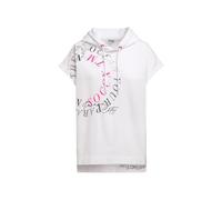 SOCCX Damen Ärmelloses Sweatshirt mit Kapuze und Artwork Opticwhite, XXXL