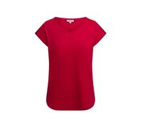 SOCCX Damen Ärmelloses V-Shirt mit Logo Print auf den Schultern