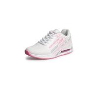 SOCCX Damen Air Cushion Sneaker mit Wording Print White, 41