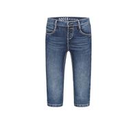 SOCCX Damen Capri Jeans LY:Dia Regular Fit 3/4 Hose Sommer Stretch Figurformende Ziernaht