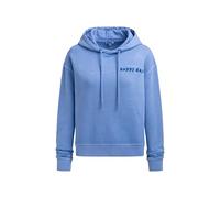 SOCCX Damen Hoodie mit dekorativem Rücken-Artwork River Blue, XXXL