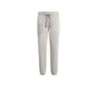 Stoffhose SOCCX, Damen, Gr. XL, Normalgrößen, fresh grau, Web, Material: 59% Lyocell, 38% Baumwolle, 3% Elasthan, bedruckt, regular fit lang, Hosen Stoffhose, mit Eingrifftaschen (39162606-XL) fresh g
