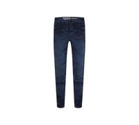 SOCCX Damen Jeans MI:RA Slim Fit Blue Camouflage 26