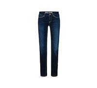 SOCCX Damen Regular Fit Jeans RO:MY mit Kontrastnähten Dark Blue 26 32