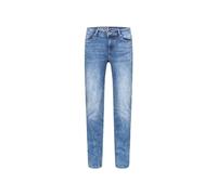 Regular-fit-Jeans SOCCX, Damen, Gr. 30, Länge 30, blau, Denim/Jeans, Material: 63% Baumwolle, 25% Polyester, 10% Viskose, 2% Elasthan, Zusatz: Enthält nichttextile Teile tierischen Ursprungs (Badge),