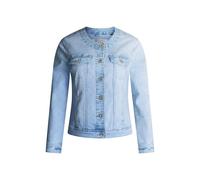 Jeansjacke SOCCX, Damen, Gr. XL, sunny blau, Jeans, Material: 63% Baumwolle, 25% Polyester, 10% Viskose, 2% Elasthan, unifarben, slim fit kurz, eingesetzt 1-Knopf-Manschette, Jacken Jeansjacke, mit Br