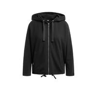 SOCCX Damen Kapuzensweatjacke mit Rücken-Print Black, L