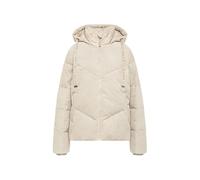 SOCCX Damen Kurze, wattierte Cordjacke im tonigen Materialmix Kitt, Xl