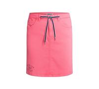 SOCCX Damen Kurzer Jeansrock AN:NE mit Print Red Neon, XL