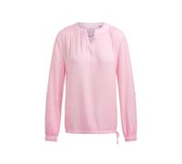 SOCCX Damen Langarmbluse aus Viskose-Crêpe mit Rücken-Artwork Smooth Rose, XXL