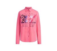 SOCCX Damen Langarmbluse mit Gradient Flockprint Apricot Sunset, XXXL