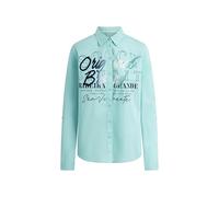 Langarmbluse SOCCX, Damen, Gr. 3XL, misty mint, Material: 100% Baumwolle, bedruckt, regular fit normal, hoch geschlossener Ausschnitt, Ärmel mit Ärmelschlitz, Blusen, im Turn-Up-Look (90018213-XXXL) m