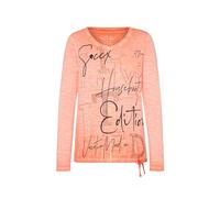 SOCCX Damen Langarmshirt mit Print und Tunnelzugsaum Happy Lobster S