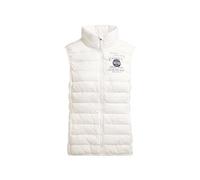 SOCCX Damen Leichte Steppweste mit Prints und Patch Ivory, L