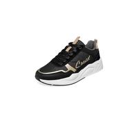 SOCCX Damen Leichter Sneaker mit Glitter-Design Black 41