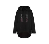 SOCCX Damen Oversized Hoodie mit Logo Print Black, M