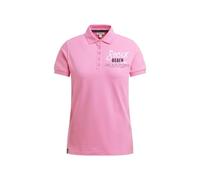 Poloshirt SOCCX, Damen, Gr. XXL, pink, Piqué, Material: 95% Baumwolle, 5% Elasthan, bedruckt, regular fit normal, hoch geschlossener Ausschnitt, eingesetzt Bündchen, Shirts, mit Puff-Print (83538032-X