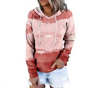 soccx Damen Pullover Fleece Lange Sweatshirts Damen Damen Hoody Kleid mit Kapuze Cargo Jacke Damen Winter Mantel schwarz Weiss kariert Damen Langarmshirt Damen 38 Weihnachtshemd Blusen