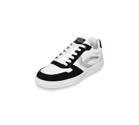 SOCCX Damen Retro Sneaker mit Artwork an der Seite Black, 41