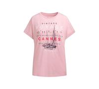 SOCCX Damen Rundhalsshirt mit Label Print
