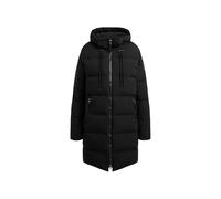 SOCCX Damen Stepp-Parka mit hochgeschlossener Kapuze Black/Black, Xl