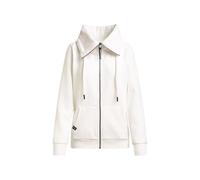 SOCCX Damen Sweatjacke mit hohem Kragen Ivory, XXXL