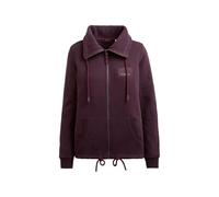 Sweatjacke SOCCX, Damen, Gr. L, night plum, Material: 72% Baumwolle, 28% Polyester, bedruckt, regular fit normal, eingesetzt Rippbündchen, Sweatjacken, mit Bindeband am Saum (70108326-L) night plum