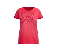 SOCCX Damen T-Shirt Rundhals mit Artwork und Used Look