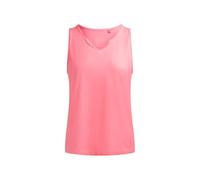 SOCCX Damen Top Oil Dyed mit V-Öffnung - 100% Baumwolle Ärmelloses Tanktop mit Ripppiping und Wording Print