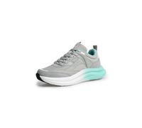 SOCCX Damen Wedge Sport Sneaker mit Dip-Dye-Sohle Gray, 40