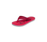 Zehentrenner SOCCX, Damen, Gr. 37, flashy rot, Synthetik, Textil, bedruckt, Schuhe Zehentrenner, mit Logo-Applikation (16811211-37) flashy rot