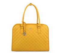 Socha Laptoptasche & Businesstasche/Aktentasche für Damen, Desert Sun Diamond 15.6 Zoll, aus gelber Feinsynthetik, herausnehmbares Laptopfach, Vollausstattung