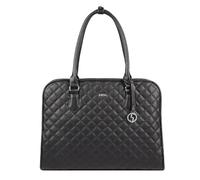 Socha Laptoptasche & Businesstasche/Aktentasche für Damen, Jet Black Diamond 15.6 Zoll, aus schwarzer Feinsynthetik, herausnehmbares Laptopfach, Vollausstattung