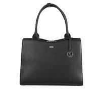 Socha Laptoptasche & Businesstasche/Aktentasche für Damen, Straight Line Black Slim Fit 15.6 Zoll, schwarz aus Feinsynthetik, herausnehmbares Laptopfach, Vollausstattung