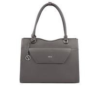 Socha Laptoptasche & Businesstasche/Aktentasche für Damen, Vario Grey 15.6 Zoll, aus grauer Feinsynthetik, herausnehmbares Laptopfach, Vollausstattung