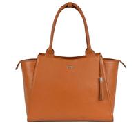 Socha Laptoptasche Damen/Aktentasche Frauen/Designertasche mit Tragegurt - Elegant - feinstes Leder - Diamond Edition - 17,3 Zoll Cognac