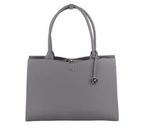 Socha Laptoptasche Damen/Businesstasche Frauen/Aktentasche mit Tragegurt - Elegant - Extra leichte Synthetik - Straight Line Mud - 15.6 Zoll Grau