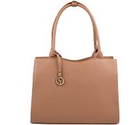 Socha Laptoptasche für Frauen 14 Zoll herausnehmbares Laptopfach Mocha Mousse Midi Braun